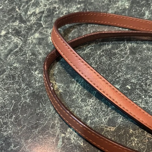 Coach Brown and Red Signature Tote with Leather Handles - Picture 3 of 8